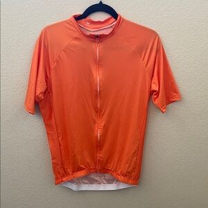 Freestyle Cycling Orange Cycling Jersey. Full Zip. Size M. Elastic Waist.